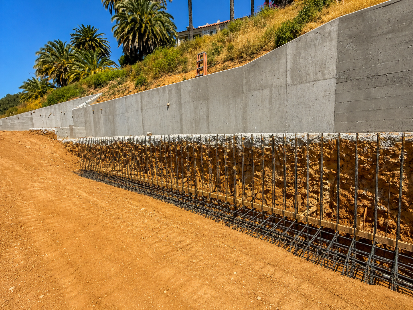 Retaining Wall Footing Inspection